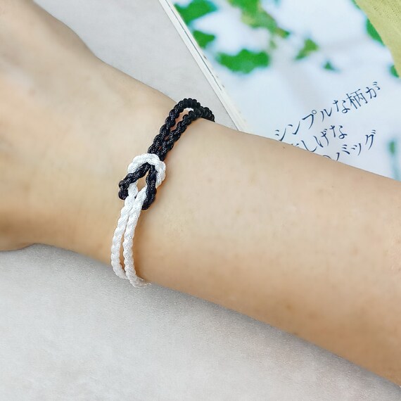 Love Knot Bracelet, String Bracelet, Friendship Bracelet, Fate Bracelet,  Adjustable String Bracelet, Cord Bracelet, Unisex Bracelet TB030 