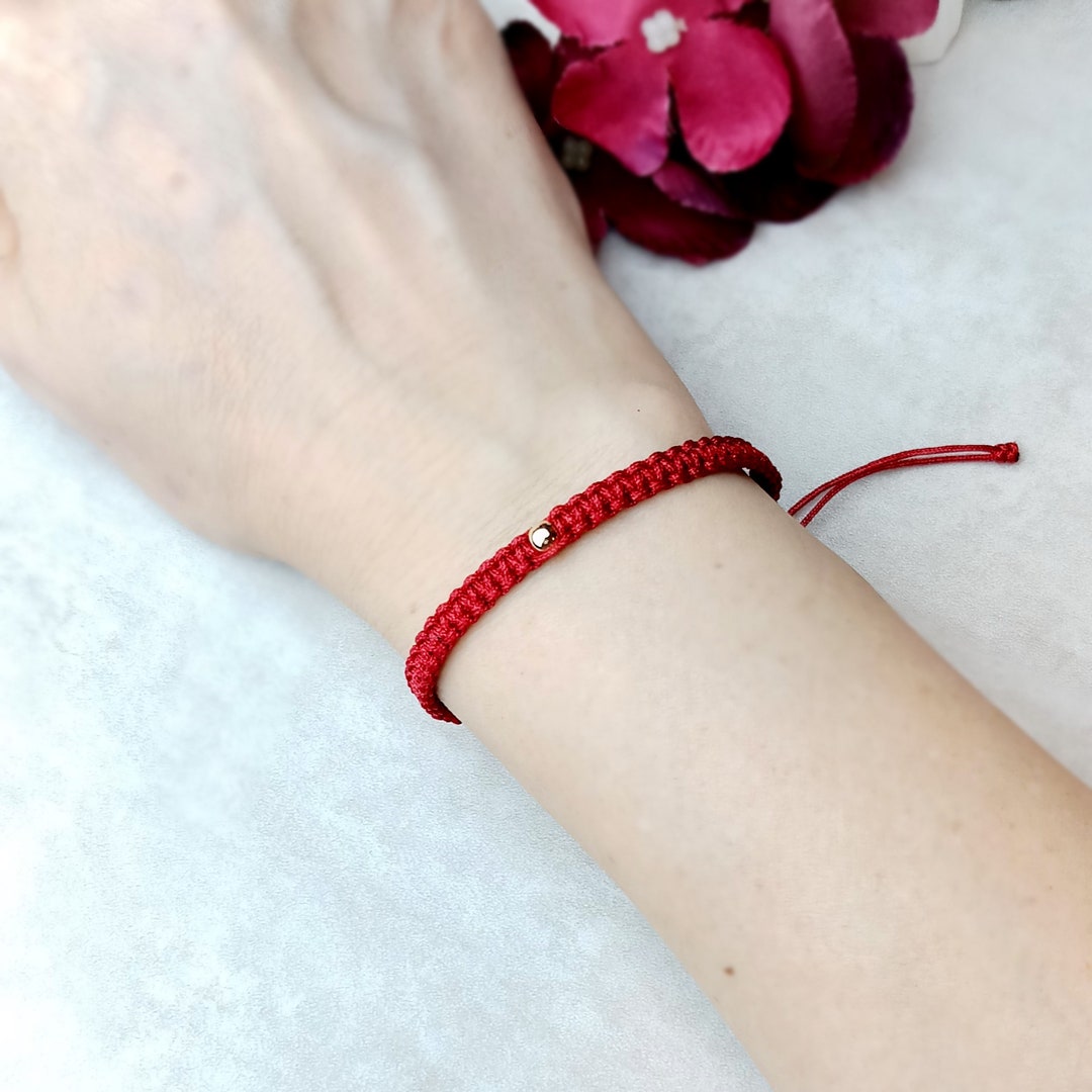Lot De 6 Bracelets Fil Rouge Porte-Bonheur - 7 Nœuds, Taille Réglable, Symbole Chance & Protection - Unisexe