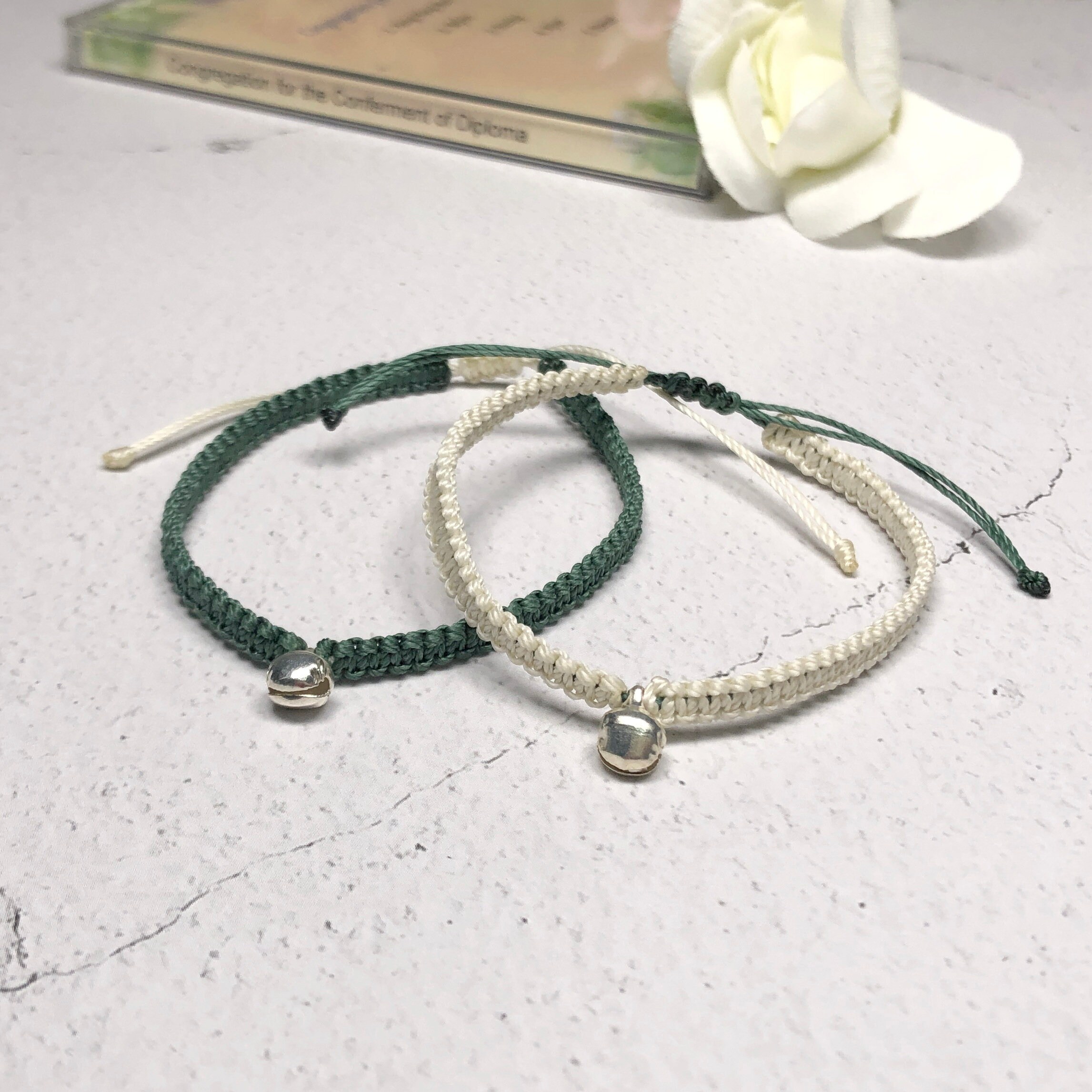 925 Sterling Silver String Bracelet Silver Bracelet Etsy