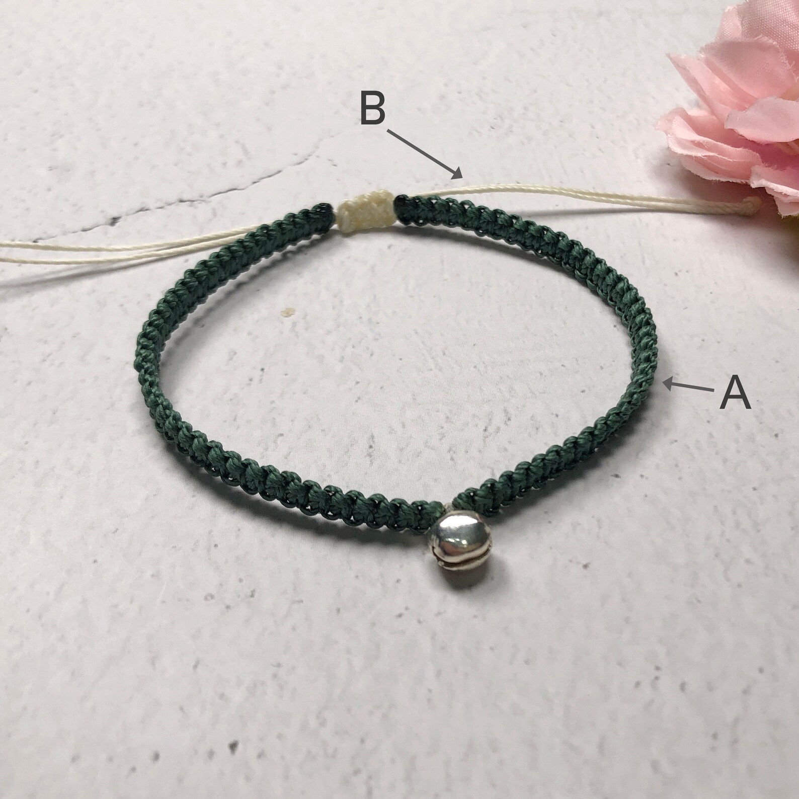 925 Sterling Silver String Bracelet Silver Bracelet Etsy