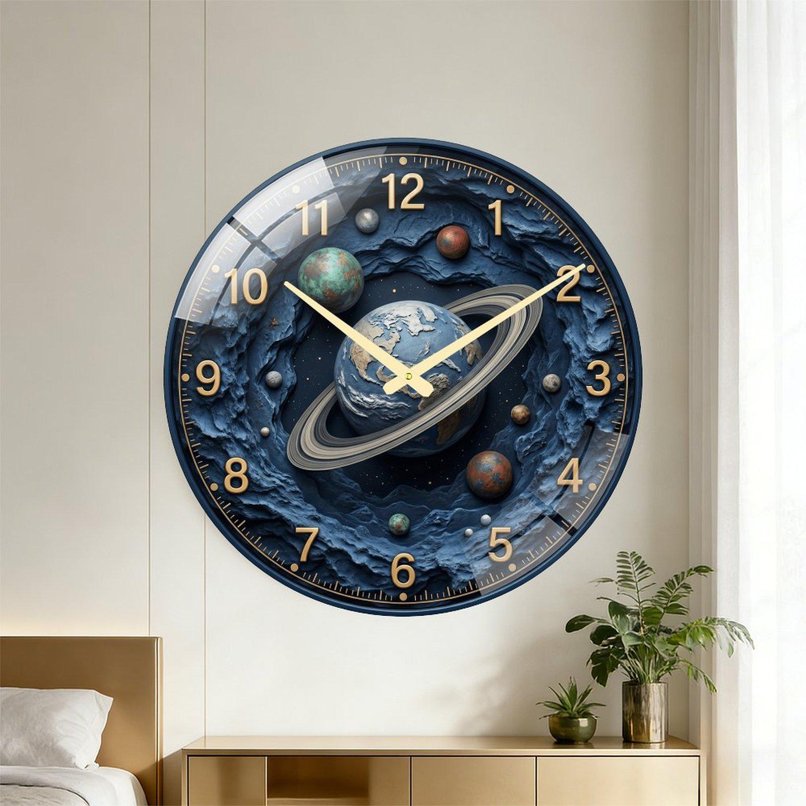 Saturn Wall Clock - Etsy