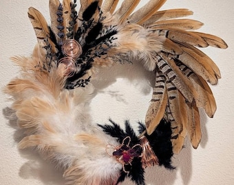 Remember Me Real Feather Wreath