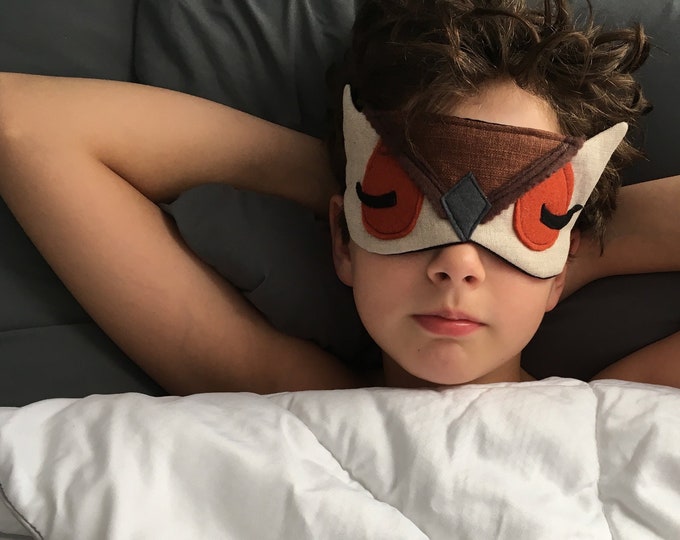 Organic Eye Mask, Handmade Eye Mask, Spa Gift, Sleep Aid, Owl Sleep