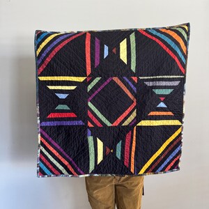 Handmade Quilt, Quilted Wall Hanging, Organic Cotton Quilt, Art Quilt,  Barn Quilt #088