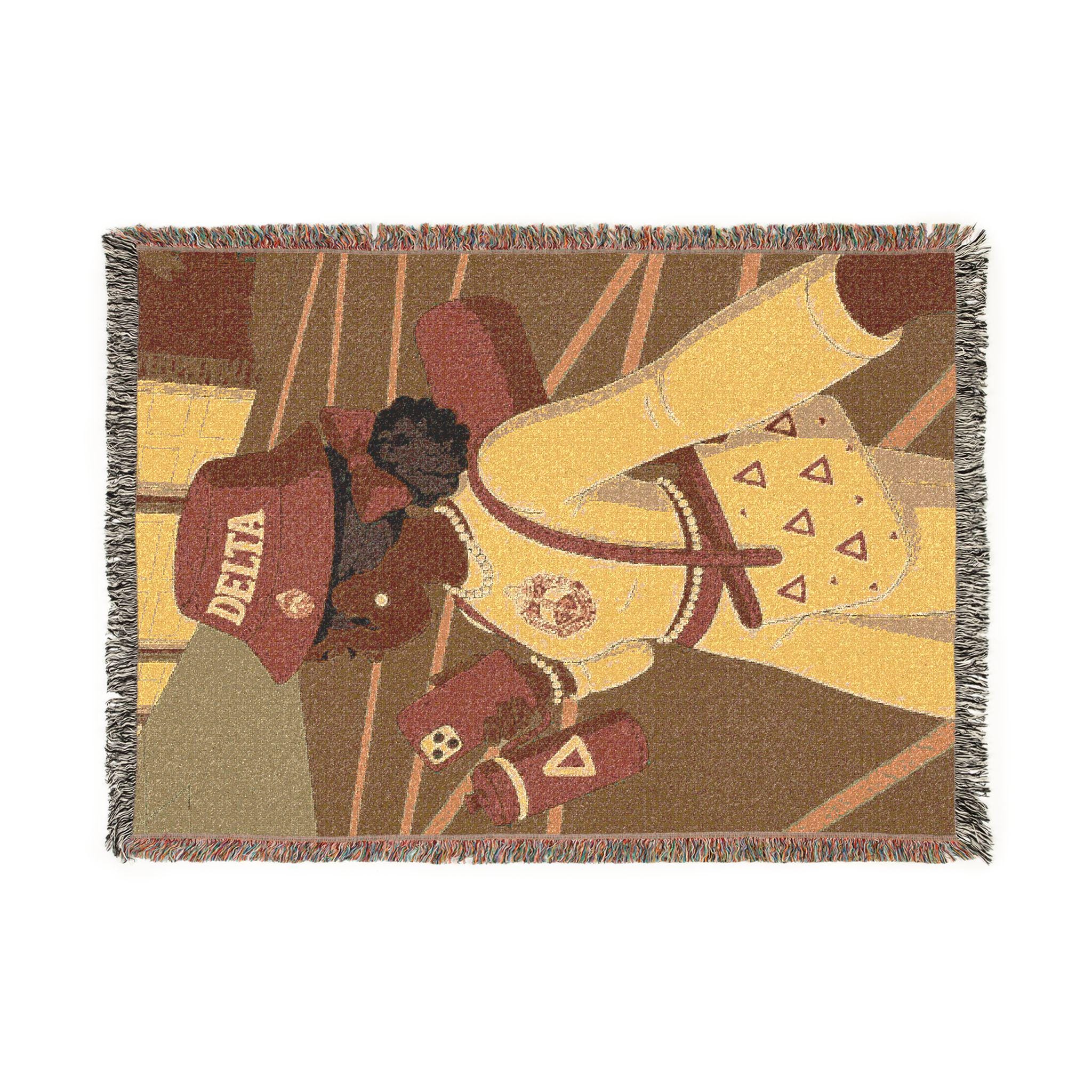 Discover Delta Girl Woven Blanket | Delta Sigma Theta Sorority, Inc. Throw