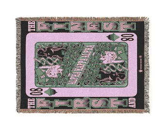 Alpha Kappa Alpha Sorority, Inc. Card Woven Blanket | Playing Card Throw