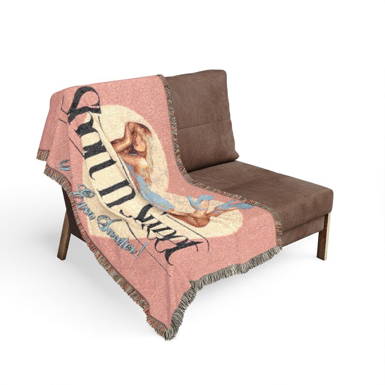 Sabrina Carpenter Short n Sweet Woven Blanket | Woven Throw Blanket image 4