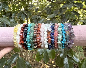 Pulsera hecha a mano con cristales – Joyería curativa con piedras preciosas naturales