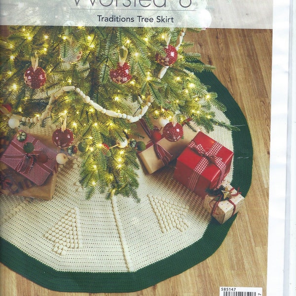 Christmas Traditions Tree Skirt Crochet Kit