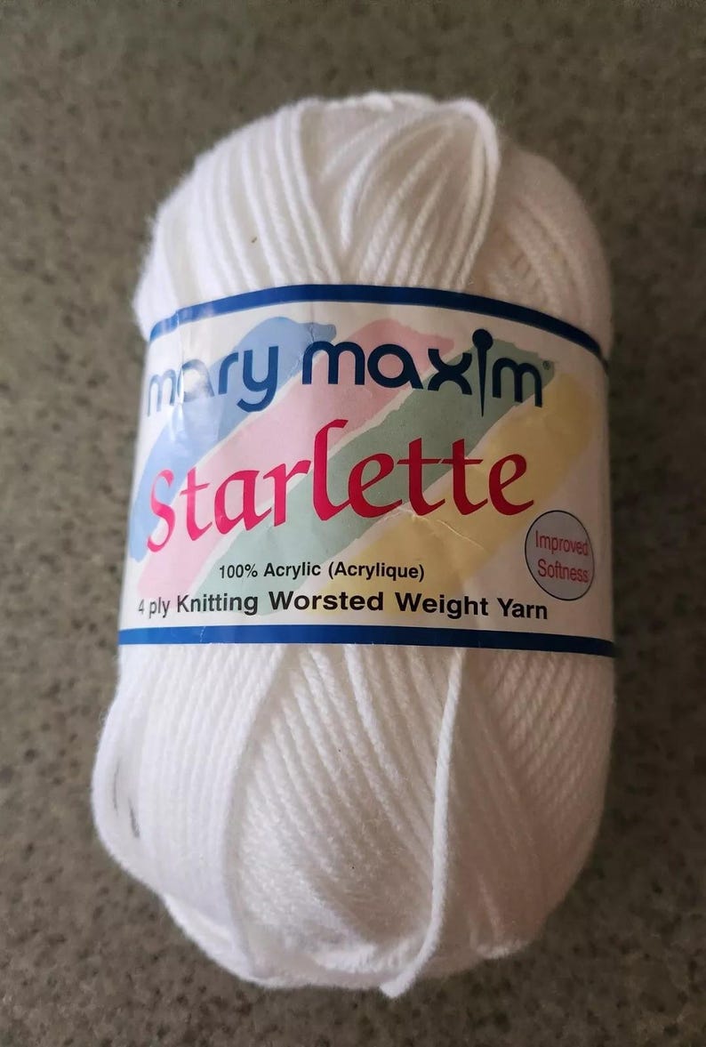 Mary Maxim Starlette Yarn 3 Different Colors Brand New Blue, Pink ...
