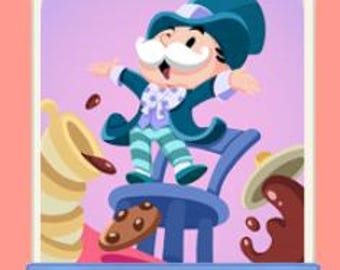 Sombrerero Loco - Set 10 - Pegatina de 2 estrellas para Monopoly Go