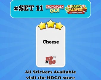 Cheese — Set 11 - Monopoly Go 3 Star Sticker