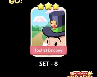 Tophat Balcony - Set 8 - Monopoly Go 3 Star Sticker