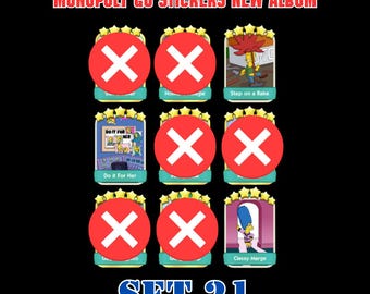Monopoly Go Stickers Set 21 New Album - Fast Delivery