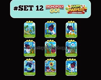 Monopoly Go Stickers Set 12 New Album - Fast Delivery