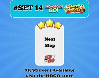 Next Stop - Set 14 - Monopoly Go 3 Star Sticker