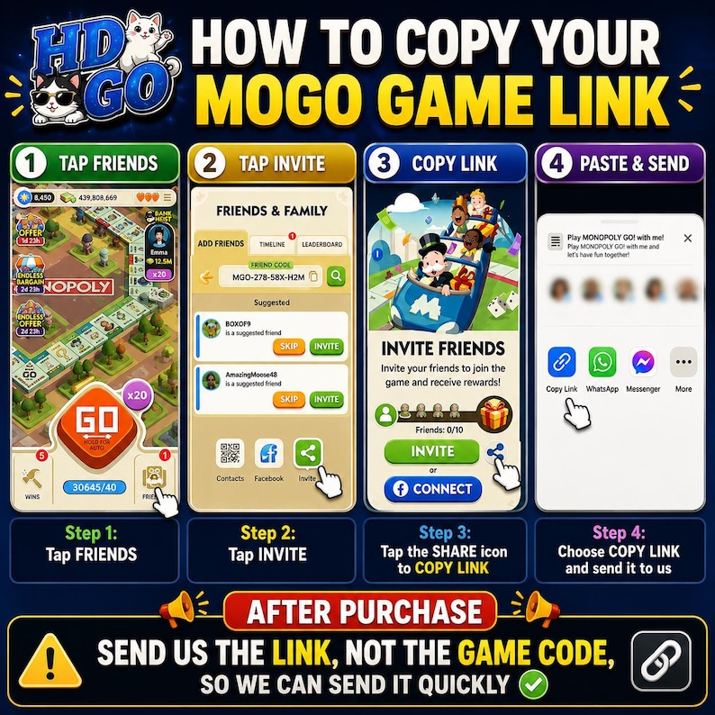 Monopoly Go Stickers Set 11 New Album - Fast Delivery image 3