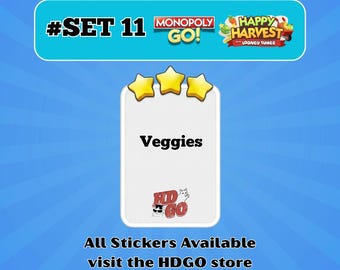 Veggies — Set 11 - Monopoly Go 3 Star Sticker