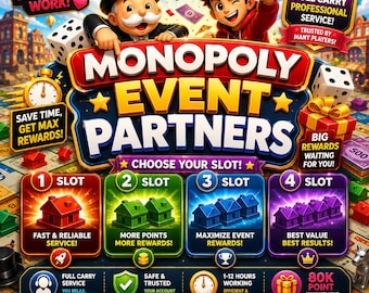 ACME Partners - Monopoly GO Partners Event | Full Carry Service 80K Points | Safe, Fast & Reliable | 1-4 Slot