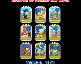 Monopoly Go Stickers Set 10 New Album - Fast Delivery