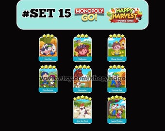 Monopoly Go Stickers Set 15 New Album - Fast Delivery