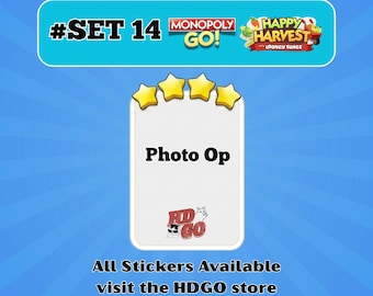 Photo Op - Set 14 - Monopoly Go 4 Star Sticker