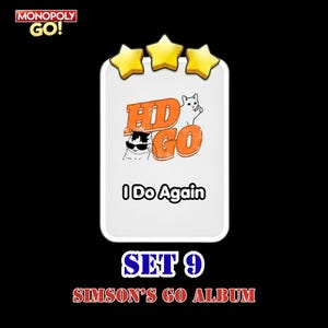 I Do Again - Set 9 - Monopoly Go 3 Star Sticker