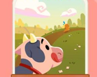Craving Cow - Set 17 - Monopoly Go 3 Star Sticker