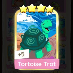 Monopoly Go Golden Blitz Sticker - Tortoise Trot