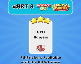 UFO Burgers - Set 8 - Monopoly Go 3 Star Sticker