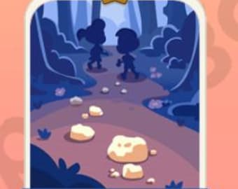 Rastro de migas de pan - Set 2 - Pegatina de 1 estrella de Monopoly Go