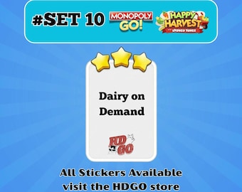 Dairy on Demand - Set 10 - Monopoly Go 3 Star Sticker