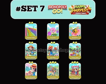 Monopoly Go Stickers Set 7 New Album - Fast Delivery