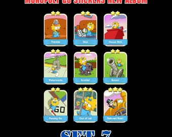 Monopoly Go Stickers Set 7 New Album - Fast Delivery