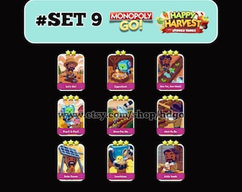 Monopoly Go Stickers Set 9 New Album - Fast Delivery