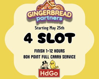Event Partners 4 Slot | Full Carry Service 80k Point | Monopoly Go Partners