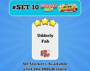 Udderly Fab - Set 10 - Monopoly Go 3 Star Sticker