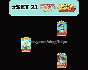 Monopoly Go Stickers Set 21 New Album - Fast Delivery