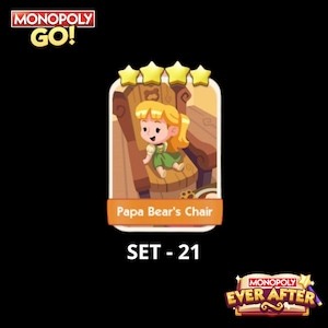 パパベアの椅子 - セット21 - モノポリーGOステッカー 星4つ