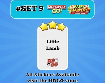 Little Lamb - Set 9 - Monopoly Go 3 Star Sticker