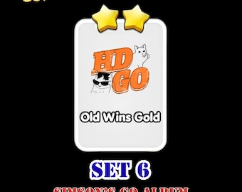 Old Wins Gold - Set 6 - Monopoly Go Sticker 2 Sterne - Neues Album