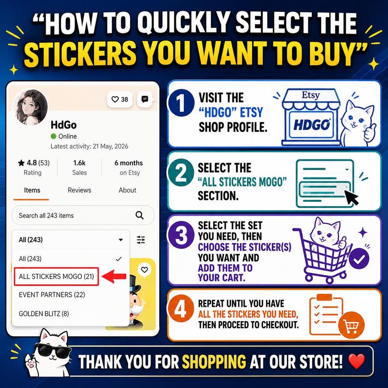 Monopoly Go Stickers Set 11 New Album - Fast Delivery image 2