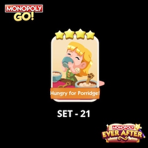 お粥が食べたい！ - セット21 - モノポリーGOステッカー 4つ星