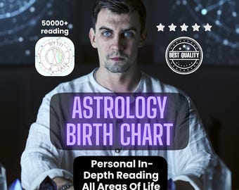 詳細な占星術出生図リーディング｜出生図分析（PDF）