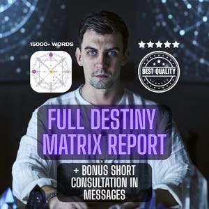 Diepgaande lezing van de lotmatrix | Volledige numerologie-zielanalyse | Matrix of Fate + korte bonusraadpleging in berichten