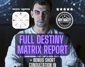 運命マトリックスリーディング｜完全な数秘術による魂の分析（PDFレポート）