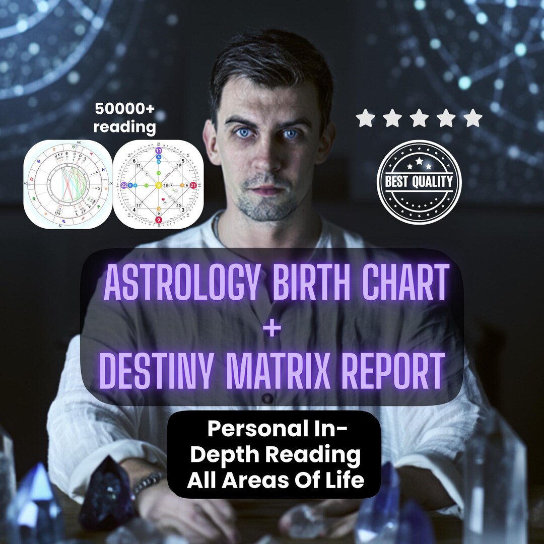 Soul Blueprint Reading | Natal Chart + Destiny Matrix (PDF) + Bonus ...