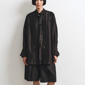 Glanz-Shirt - Entspanntes Shirt aus Tencel-Seidenmischung Bild 5