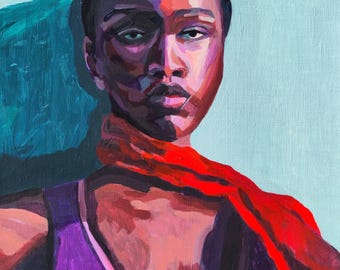 Pintura original de una mujer
