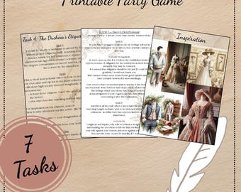 The Meryton Assembly Quest - Pride and Prejudice • Printable Party Game • Team Tasks, Activities & Scavenger Hunt